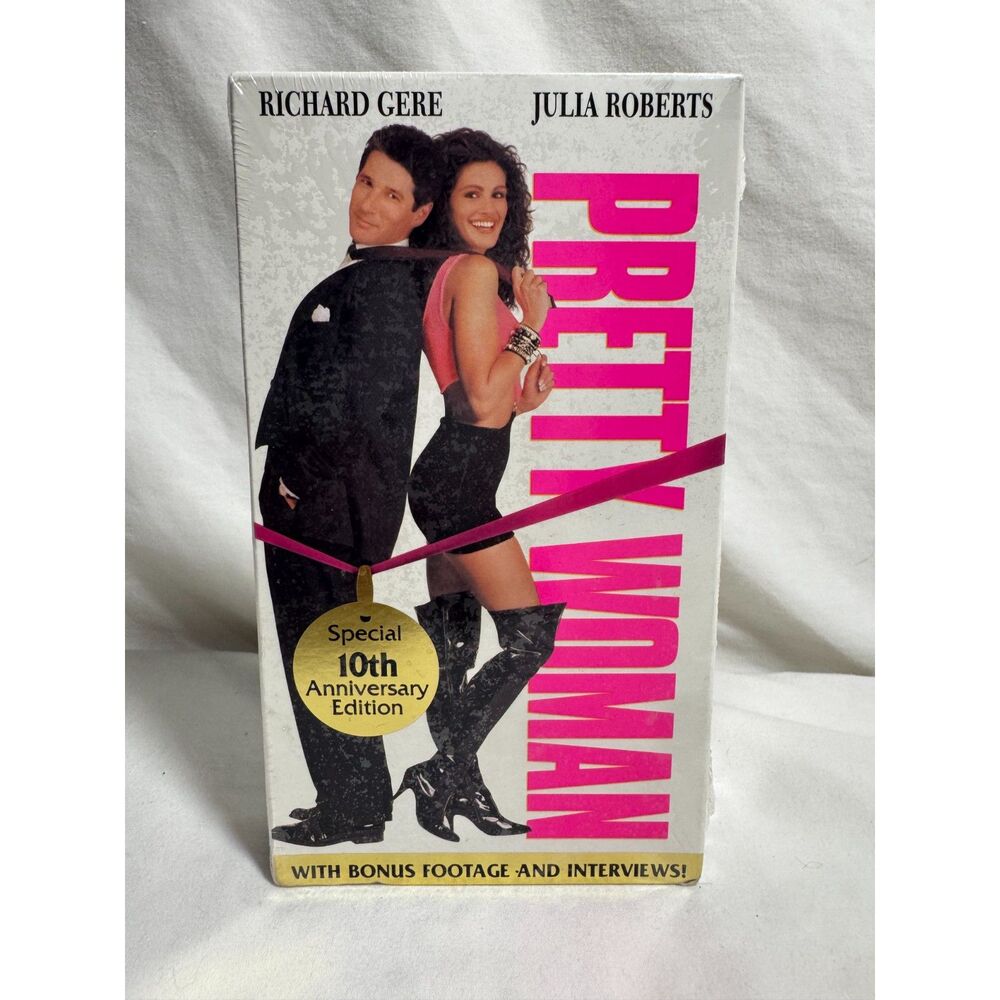 Pretty Woman 10th Anniversary Edition with Bonus Footage VHS Video SEALED